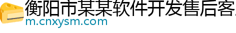 衡阳市某某软件开发售后客服中心