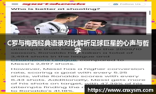 C罗与梅西经典语录对比解析足球巨星的心声与哲学